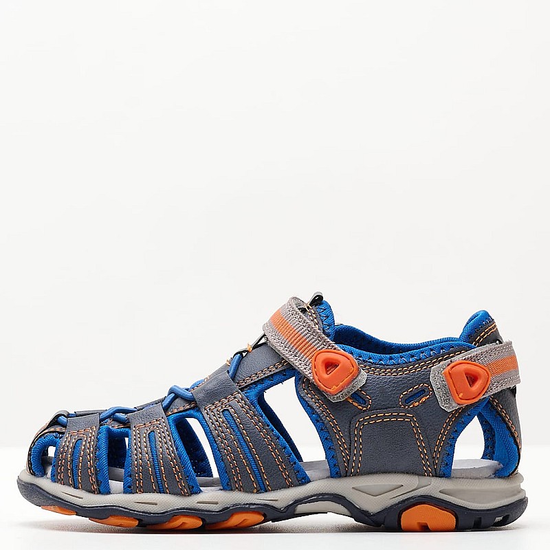 Kids Flip Flops & Sandals Kawa Blue ECOleather Kickers