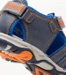 Kids Flip Flops & Sandals Kawa Blue ECOleather Kickers