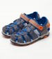 Kids Flip Flops & Sandals Kawa Blue ECOleather Kickers