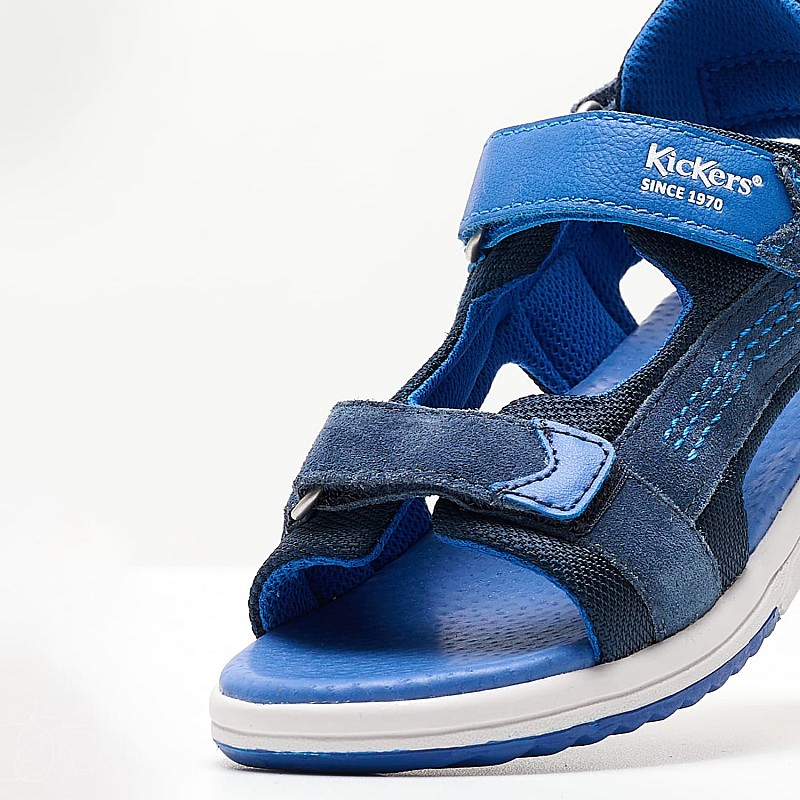 Kids Flip Flops & Sandals Plane Blue Buckskin Kickers