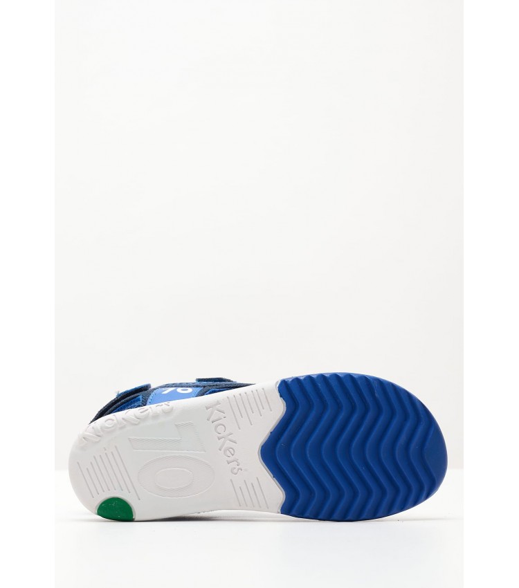 Kids Flip Flops & Sandals Plane Blue Buckskin Kickers