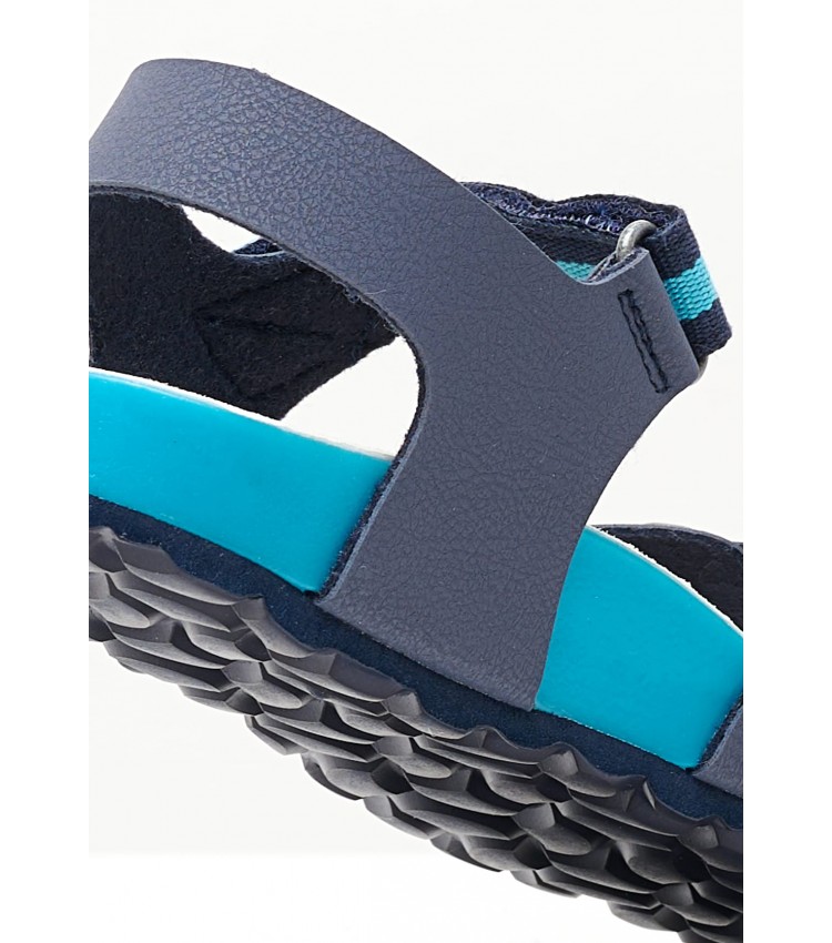 Kids Flip Flops & Sandals Sostreet Blue ECOleather Kickers