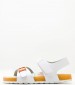 Kids Flip Flops & Sandals Sunkro.2 White ECOleather Kickers