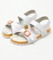 Kids Flip Flops & Sandals Sunkro.2 White ECOleather Kickers