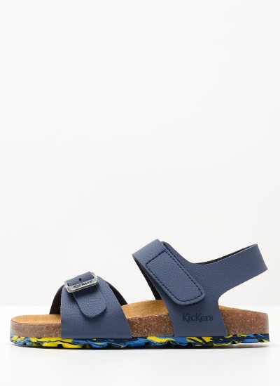 Kids Flip Flops & Sandals Flumek Blue ECOleather Mood