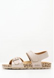 Kids Flip Flops & Sandals Sunkro.Sd2 Beige Nubuck Leather Kickers