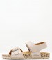 Kids Flip Flops & Sandals Sunkro.Sd2 Beige Nubuck Leather Kickers