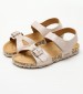 Kids Flip Flops & Sandals Sunkro.Sd2 Beige Nubuck Leather Kickers