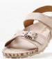 Kids Flip Flops & Sandals Sunkro.Sd Beige Nubuck Leather Kickers