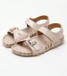 Kids Flip Flops & Sandals Sunkro.Sd Beige Nubuck Leather Kickers