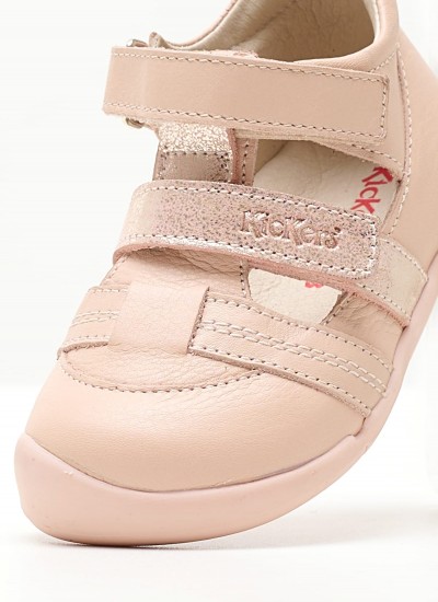 Παιδικές Σαγιονάρες & Πέδιλα Waffel Nude Δέρμα Kickers