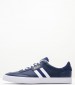 Men Casual Shoes Court.Sneaker Blue Leather Ralph Lauren