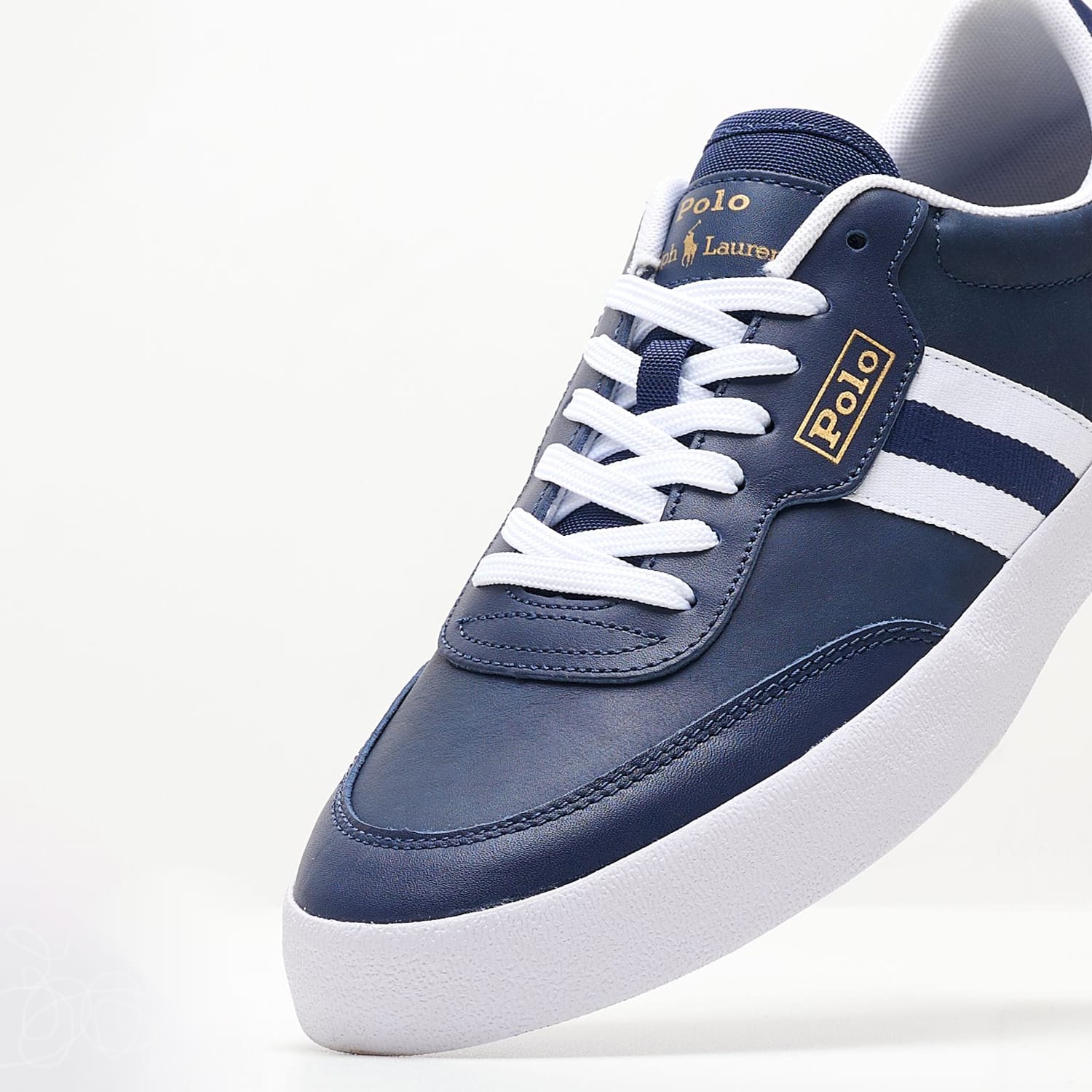Ανδρικά Παπούτσια Casual Court.Sneaker Μπλε Δέρμα Ralph Lauren