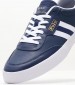 Ανδρικά Παπούτσια Casual Court.Sneaker Μπλε Δέρμα Ralph Lauren