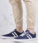 Men Casual Shoes Court.Sneaker Blue Leather Ralph Lauren