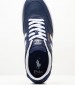 Men Casual Shoes Court.Sneaker Blue Leather Ralph Lauren