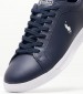 Men Casual Shoes Hrt.Toplace Blue Leather Ralph Lauren