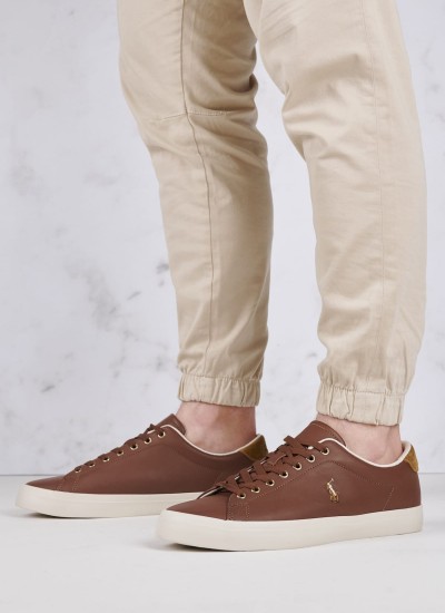 Ανδρικά Παπούτσια Casual Longwood Ταμπά Δέρμα Ralph Lauren
