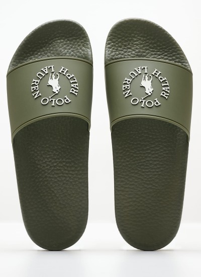 Men Flip Flops & Sandals Bolt Black Rubber Ralph Lauren