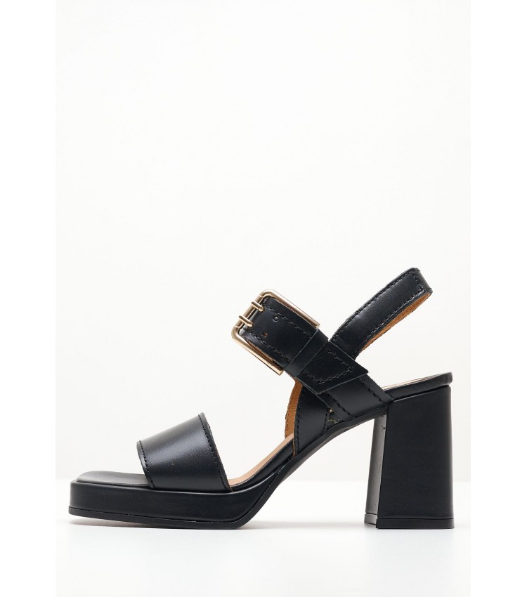 Women Sandals 2572 Black Leather Alpe