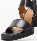 Women Sandals 2572 Black Leather Alpe