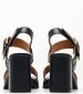 Women Sandals 2572 Black Leather Alpe