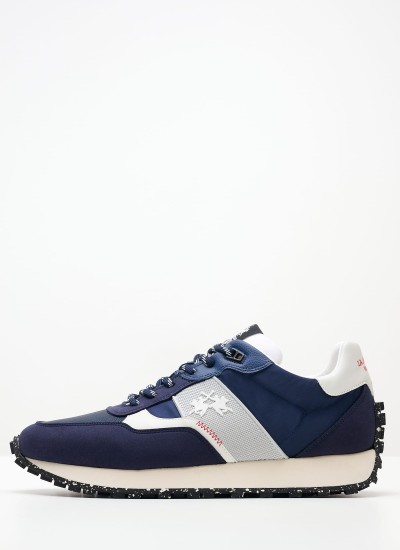 Ανδρικά Παπούτσια Casual Court.Sneaker Μαύρο Δέρμα Ralph Lauren