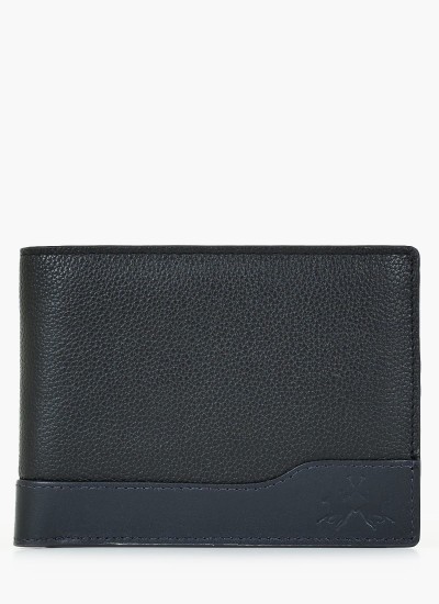 Γυναικεία Πορτοφόλια Wallet.Gab Μπλε ECOleather La Martina