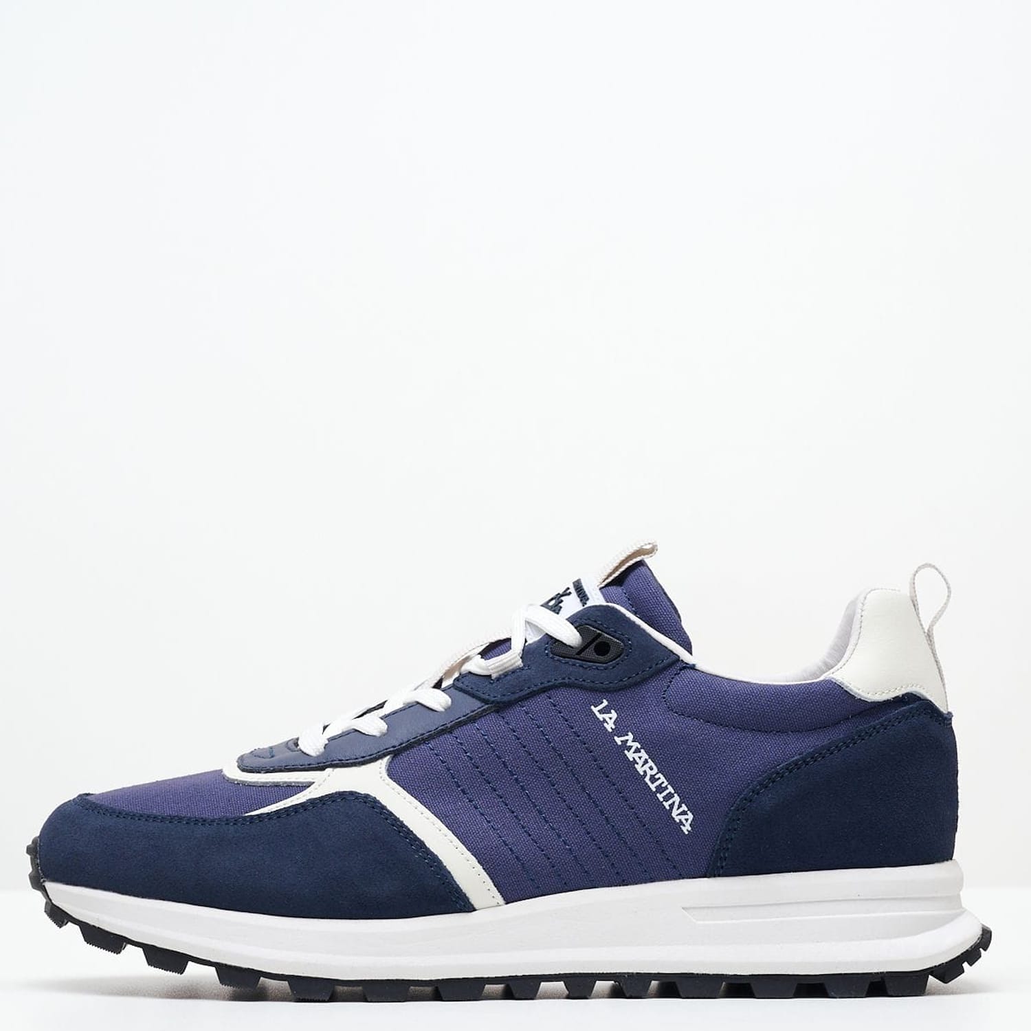 Men Casual Shoes M231010 Blue Buckskin La Martina
