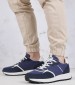 Men Casual Shoes M231010 Blue Buckskin La Martina