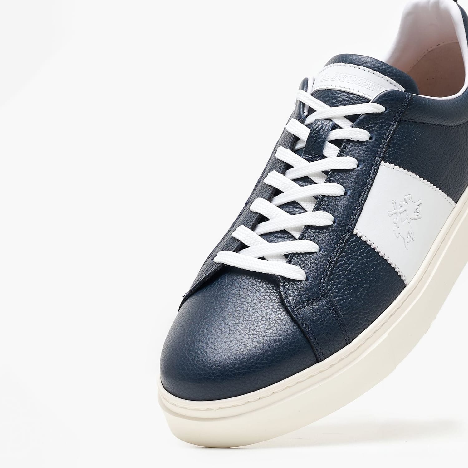 Men Casual Shoes M231052 Blue Leather La Martina