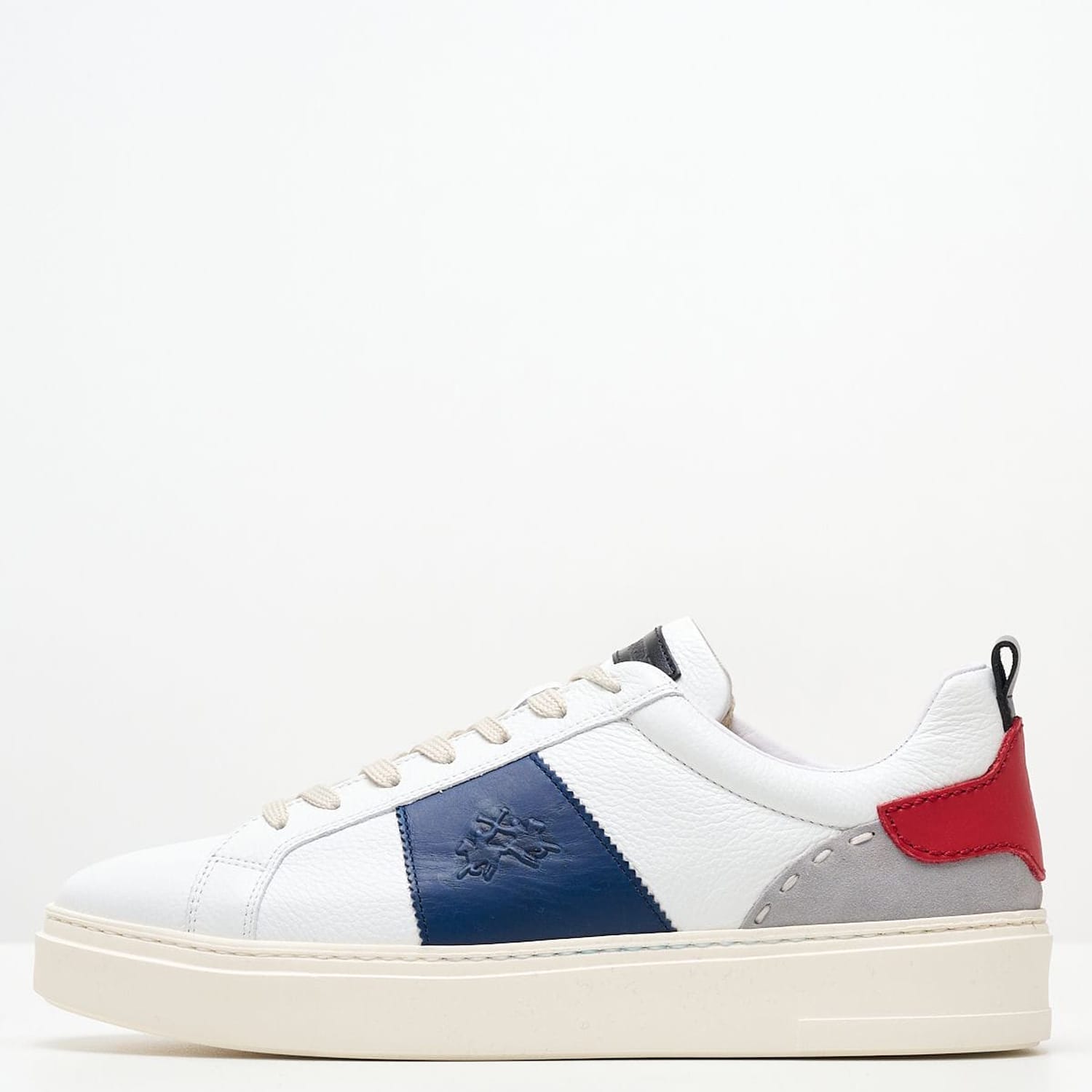 Men Casual Shoes M231052 White Leather La Martina