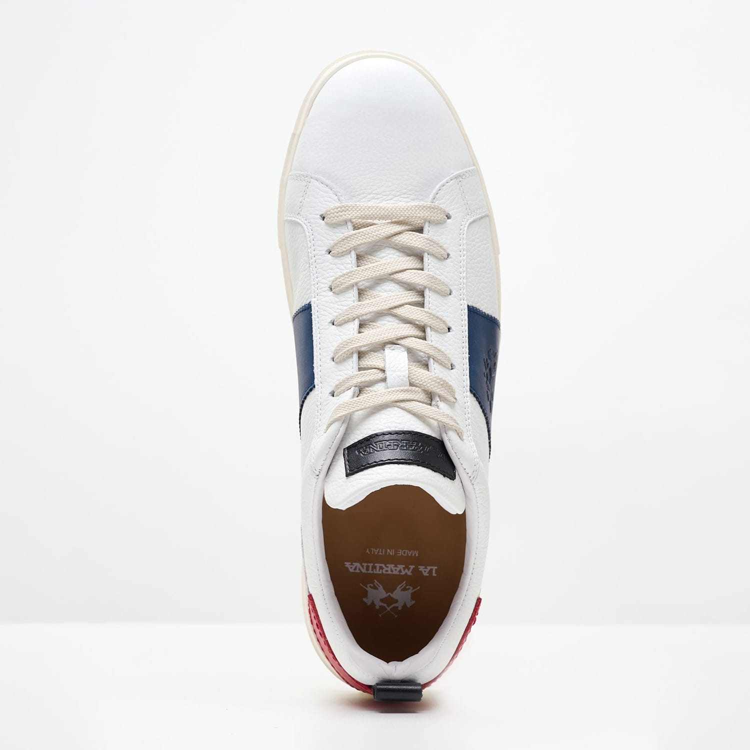 Men Casual Shoes M231052 White Leather La Martina Men Casual Shoes M231052 White Leather La Martina