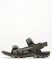 Men Flip Flops & Sandals Huntington Olive Oily Leather Merrell