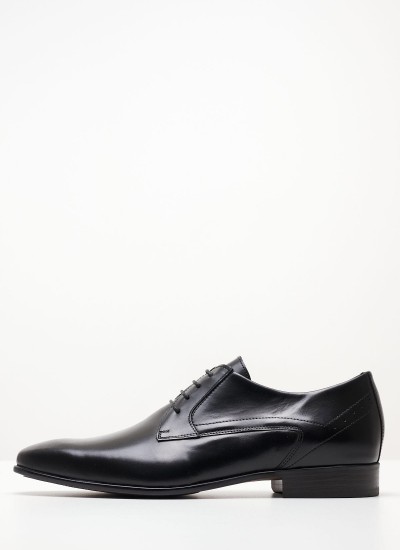 Men Shoes 2300 Black Leather Damiani