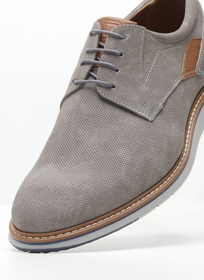 Men Shoes 2602 Grey Oily Leather Damiani