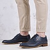 Men Shoes 2700 Blue Leather Damiani