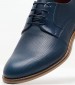 Ανδρικά Παπούτσια Δετά 2700 Μπλε Δέρμα Damiani