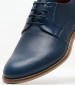 Men Shoes 2700 Blue Leather Damiani