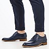 Men Shoes 2701.N Blue Leather Damiani Men Shoes 2701.N Blue Leather Damiani