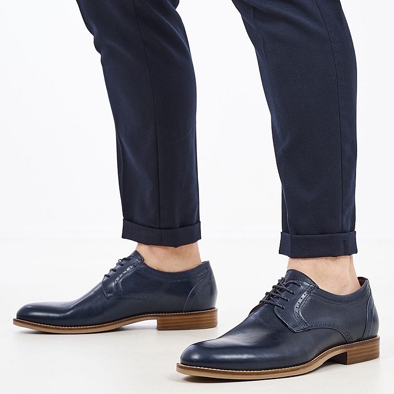 Men Shoes 2701.N Blue Leather Damiani
