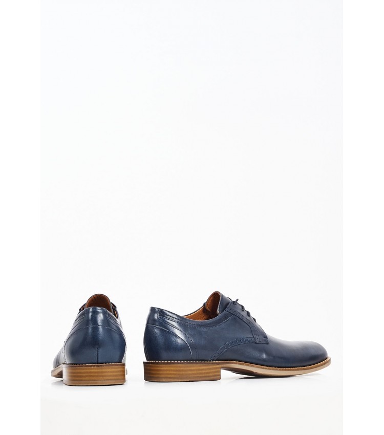 Men Shoes 2701.N Blue Leather Damiani