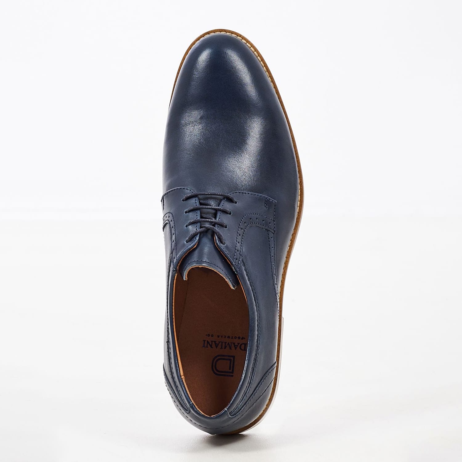 Men Shoes 2701.N Blue Leather Damiani Men Shoes 2701.N Blue Leather Damiani