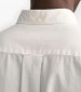 Men Shirts Linen.Shirt White Cotton GANT