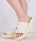 Women Flip Flops & Sandals Stayla2 Beige Fabric GANT