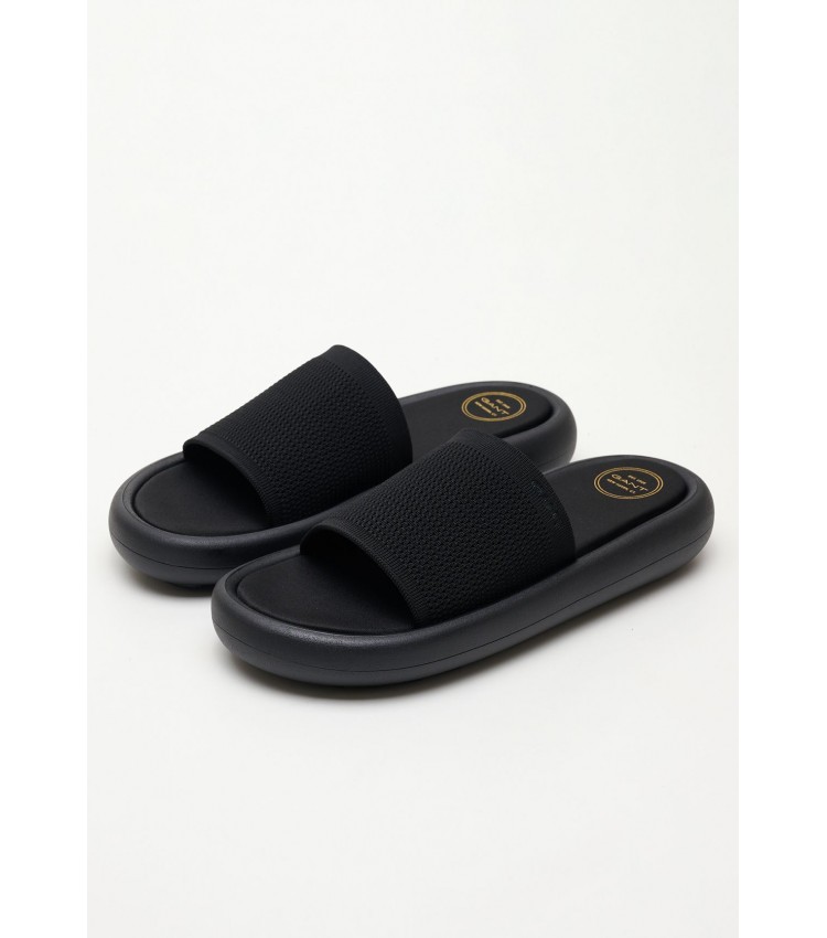 Women Flip Flops & Sandals Stayla Black Fabric GANT