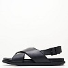 Men Flip Flops & Sandals 18100 Black Leather S.Oliver
