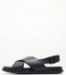 Men Flip Flops & Sandals 18100 Black Leather S.Oliver