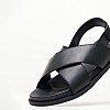 Men Flip Flops & Sandals 18100 Black Leather S.Oliver
