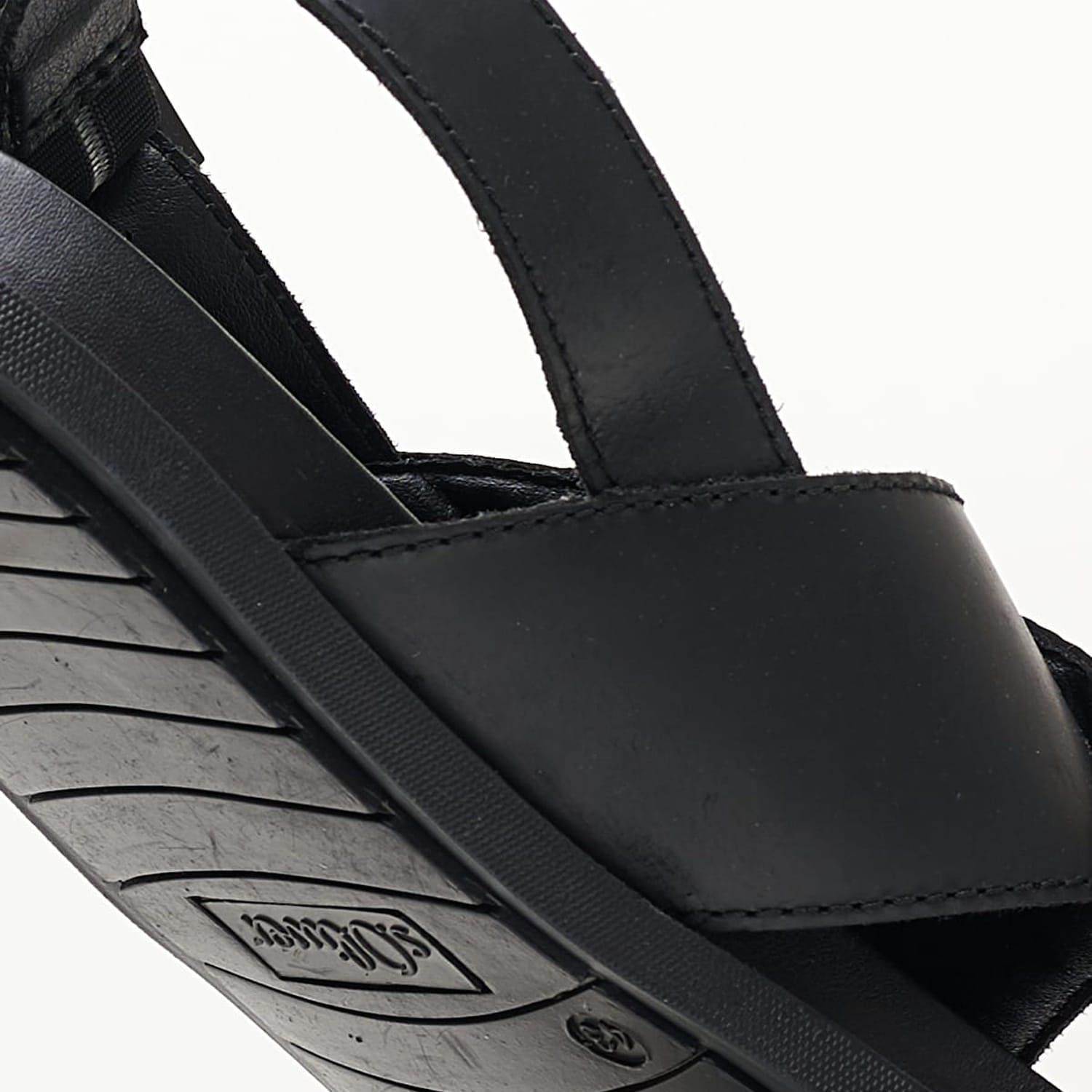 Men Flip Flops & Sandals 18100 Black Leather S.Oliver